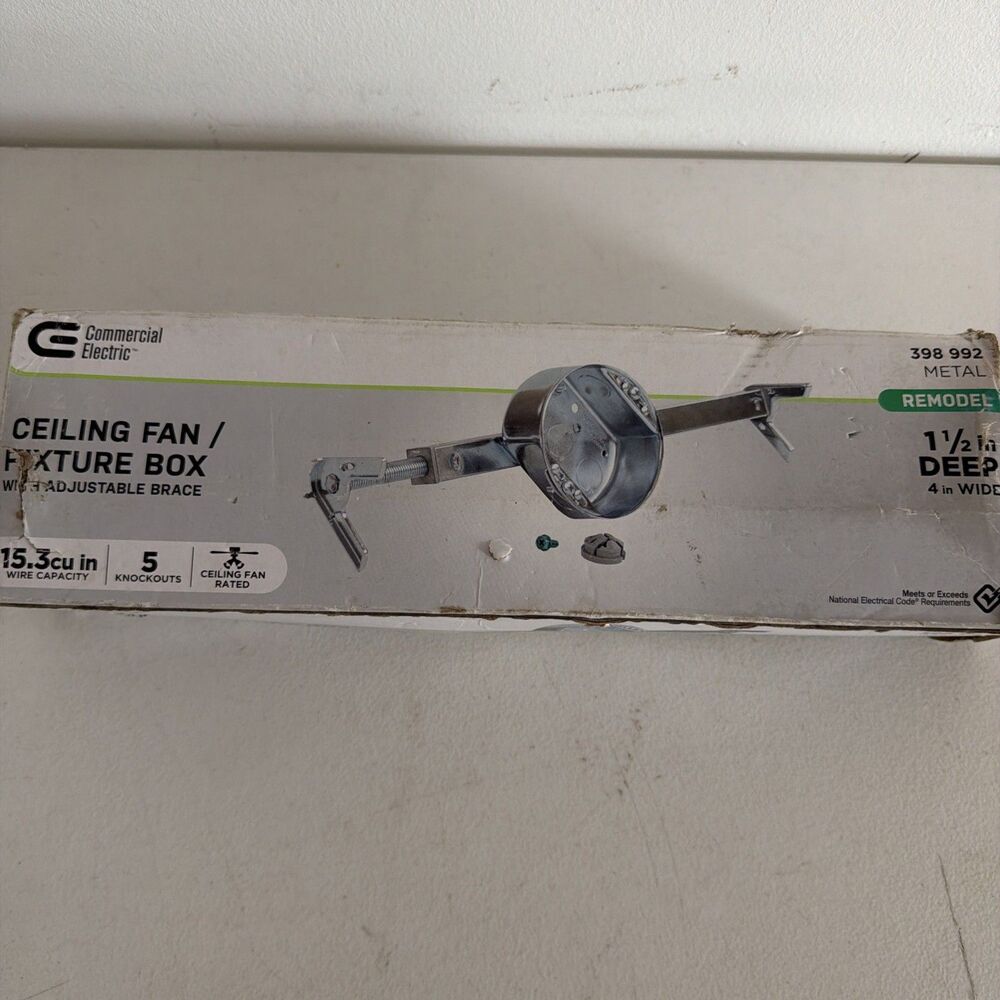 Commercial Electric Remodel Construction Brace w/ 1-1/2" Box 15.3 cu. in.
